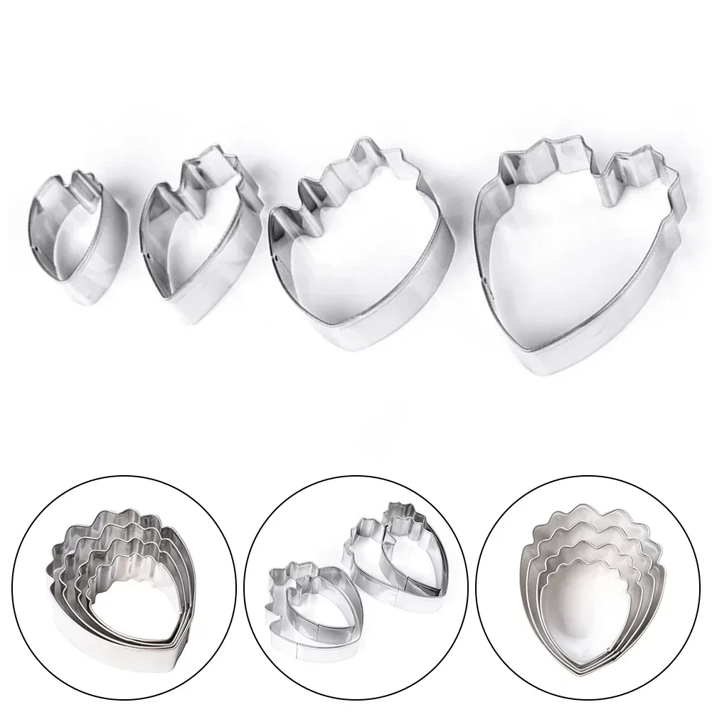 Brand New Cookie Cutter Stainless Steel Fondant For Cake/cup Cake/chocolate Plunger Cutter Silver Sugarcraft Unique