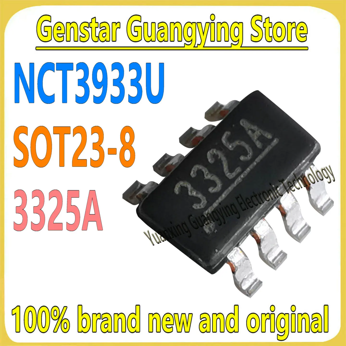 

(10 шт.) NCT3933U NCT3933 Маркировка: 3325A 33*** SOT23-8 Цифро-аналоговый преобразователь, микросхема, 100% новый