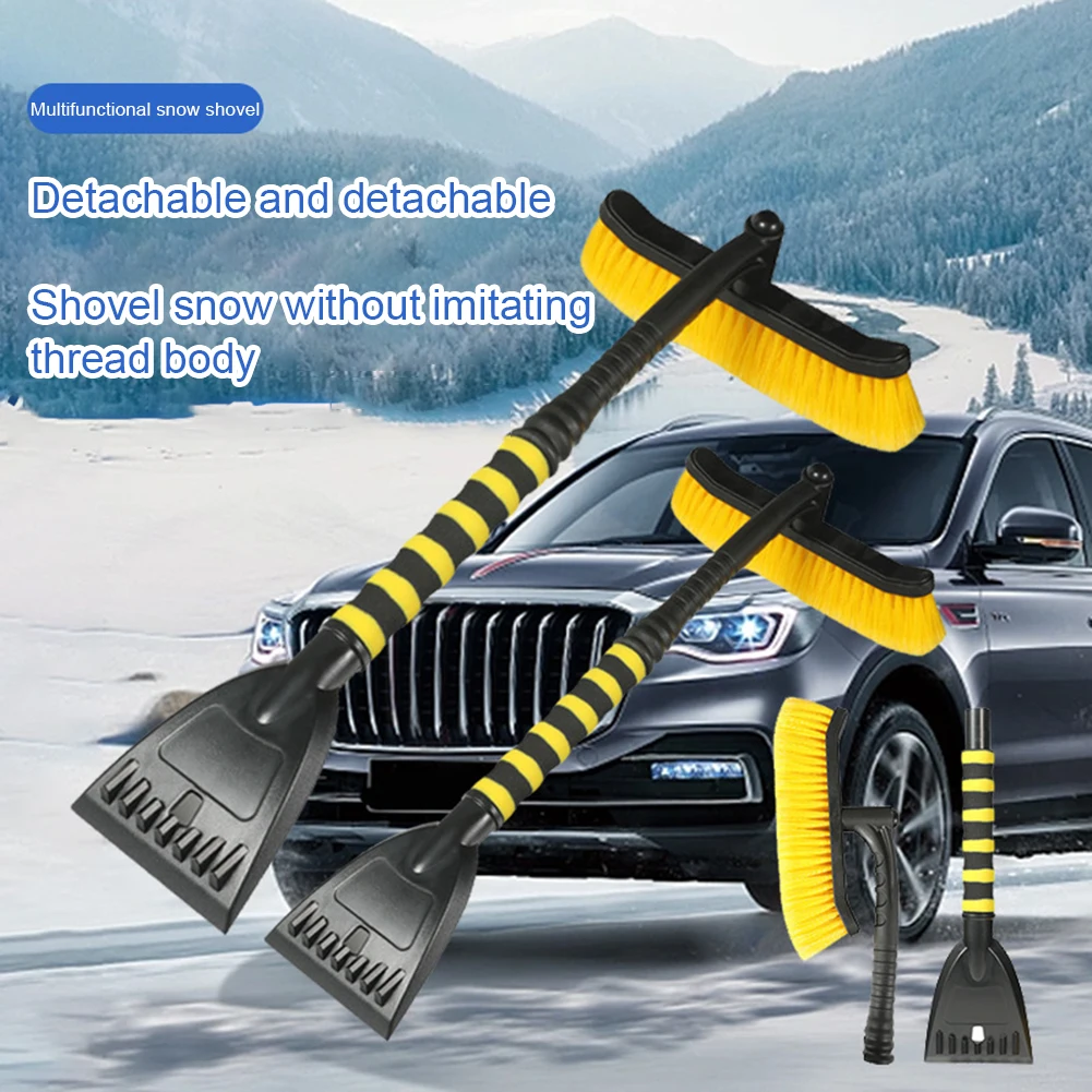 2 In 1 Vehicle Mounted Snow Shovel Portable Emergency Snow Removal Shovel For Winter Outdoor