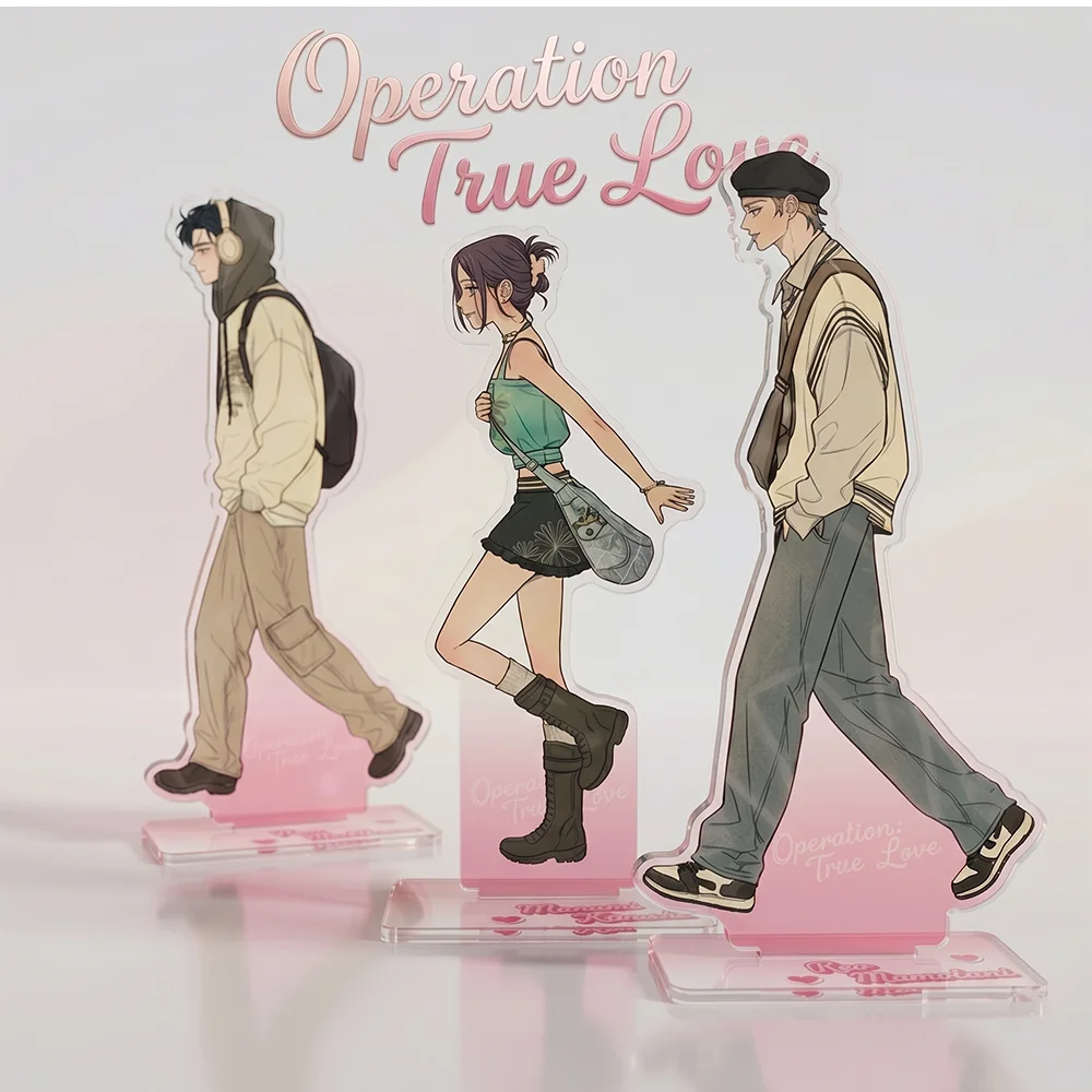 Anime Operation True Love Baek Dohwa Go Eunhyeok 15CM Acrylic Stand keychain Figure Display Cosplay peripheral Collect gifts