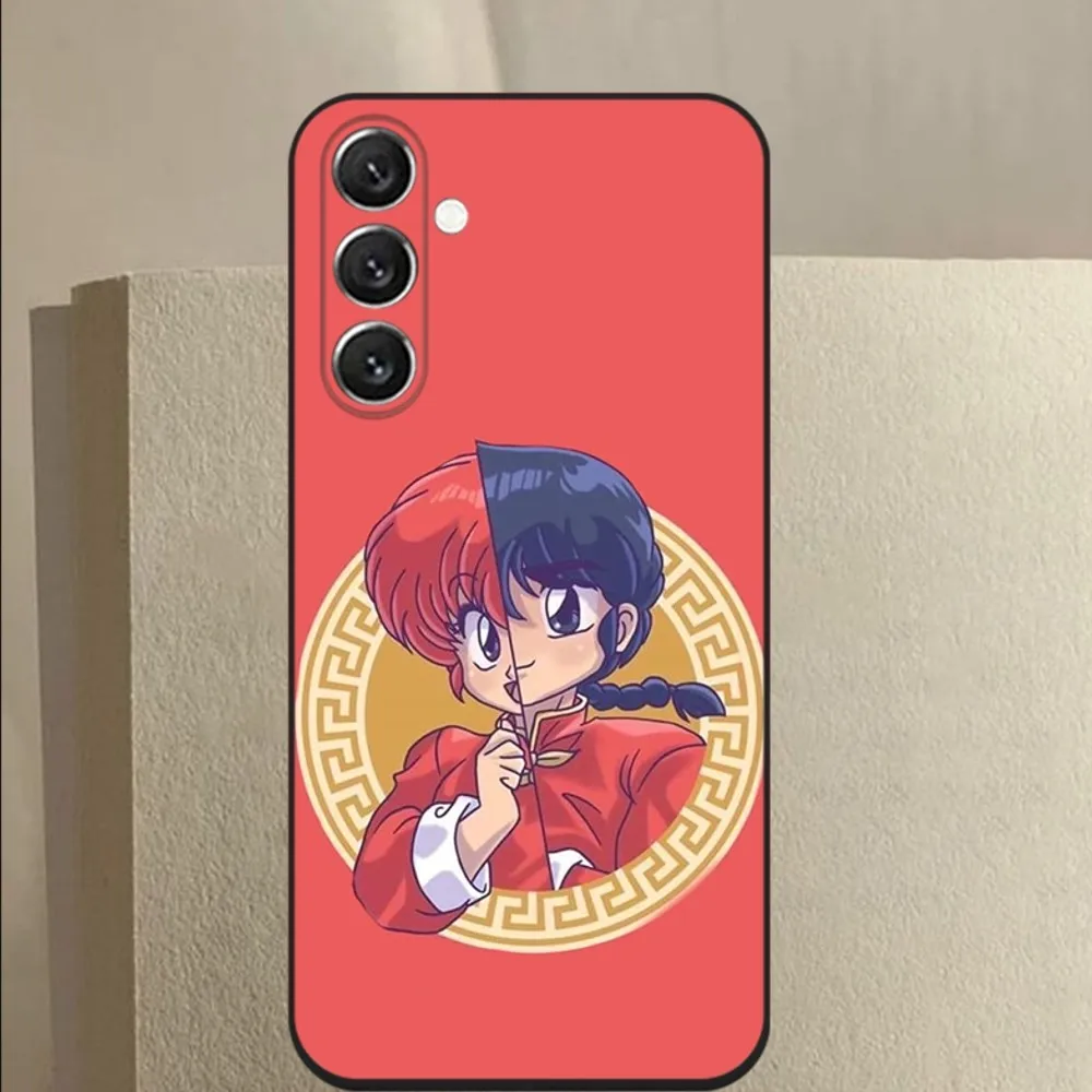 Cartoon R-RANMA 1 2  Phone Case For Samsung Galaxy A13,A21s,A22,A31,A32,A52,A53,A71,A80,A91 Soft Black Cover