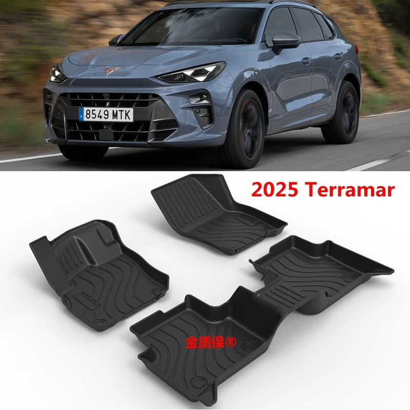 

Всепогодные коврики для салона и багажника для SEAT CUPRA Terramar 2025 года, водонепроницаемые.
