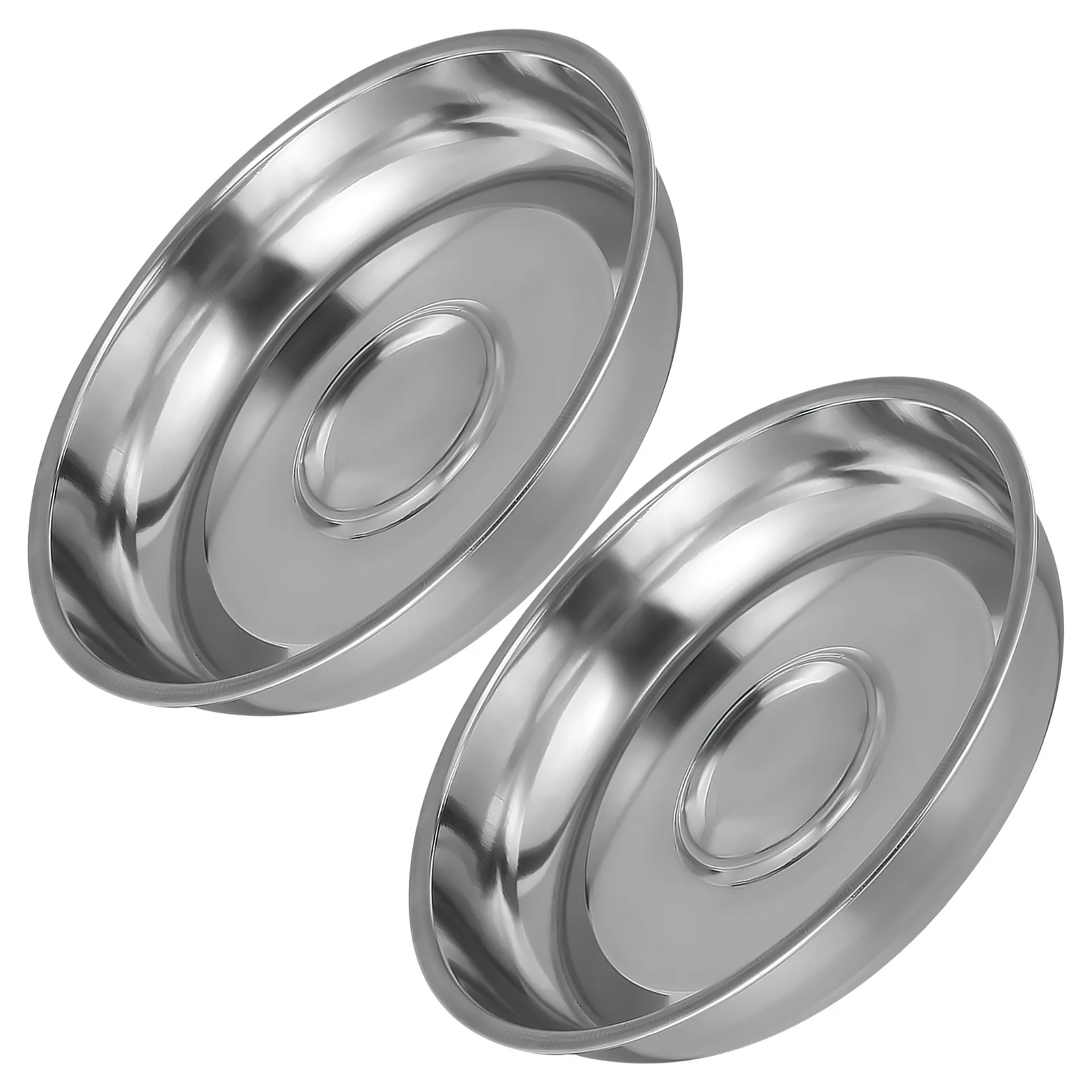 

2Pcs Stainless Steel Food Covers Round Dome Heat Concentrator for Cooking Steak Burgers Grilled Food Cover Steak Hood