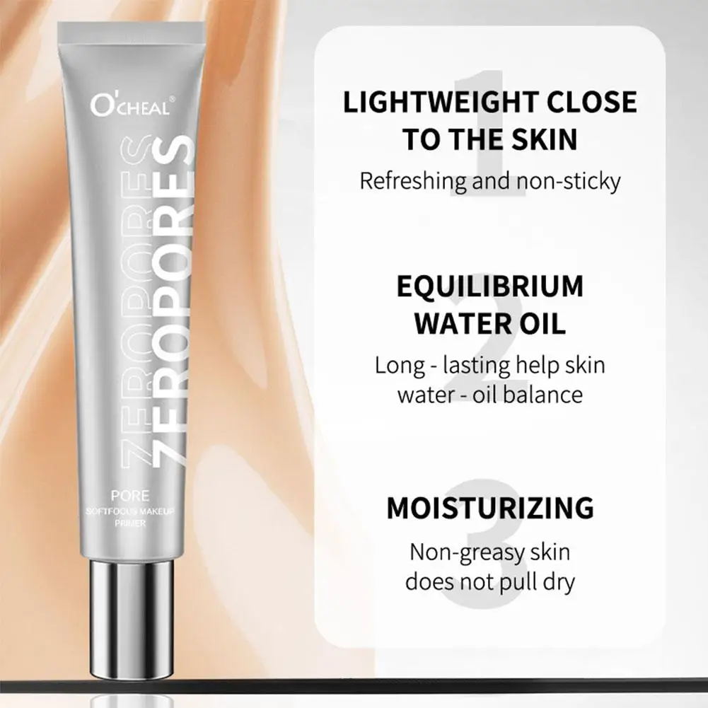 Base de maquillage pour Pores invisibles, contrôle de l'huile, correcteur hydratant longue durée, crème de fond de teint lisse, Base pour la peau, cosmétiques pour le visage