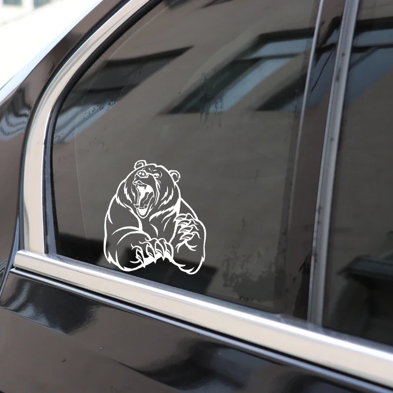 Adesivo per auto creatività alla moda Divertente orso bruno arrabbiato Adesivi per auto Decorazione Protezione solare in PVC Decalcomania per auto moto impermeabile