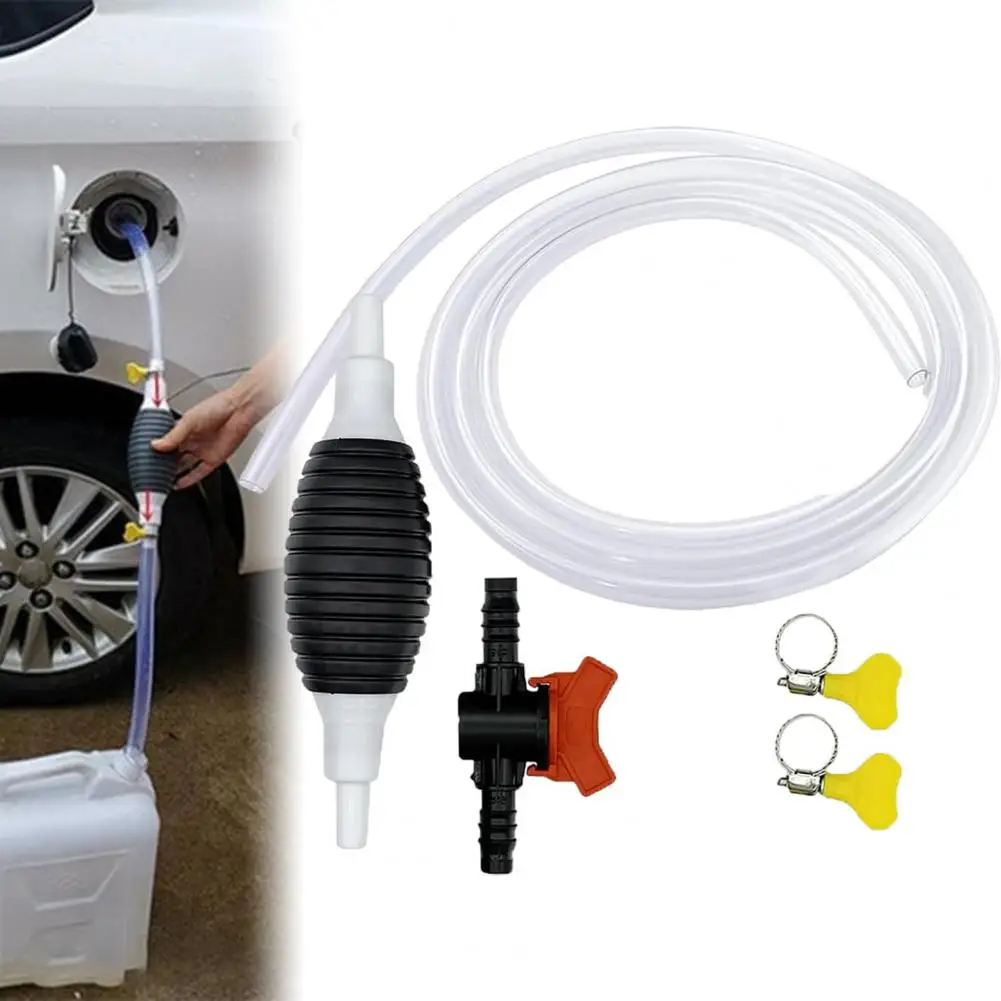 Multipurpose Manual Fuel Transfer Pump with PVC Hose Easy to Use Oil Absorber Pump Versatile Siphon Pump Liquid Sucker Pumps