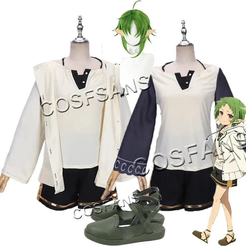 2025 11 أزياء أنيمي التناسخ العاطلين Mushoku Tensei Sylphiette Greyrat أزياء تنكرية للهالوين كرنفال للنساء