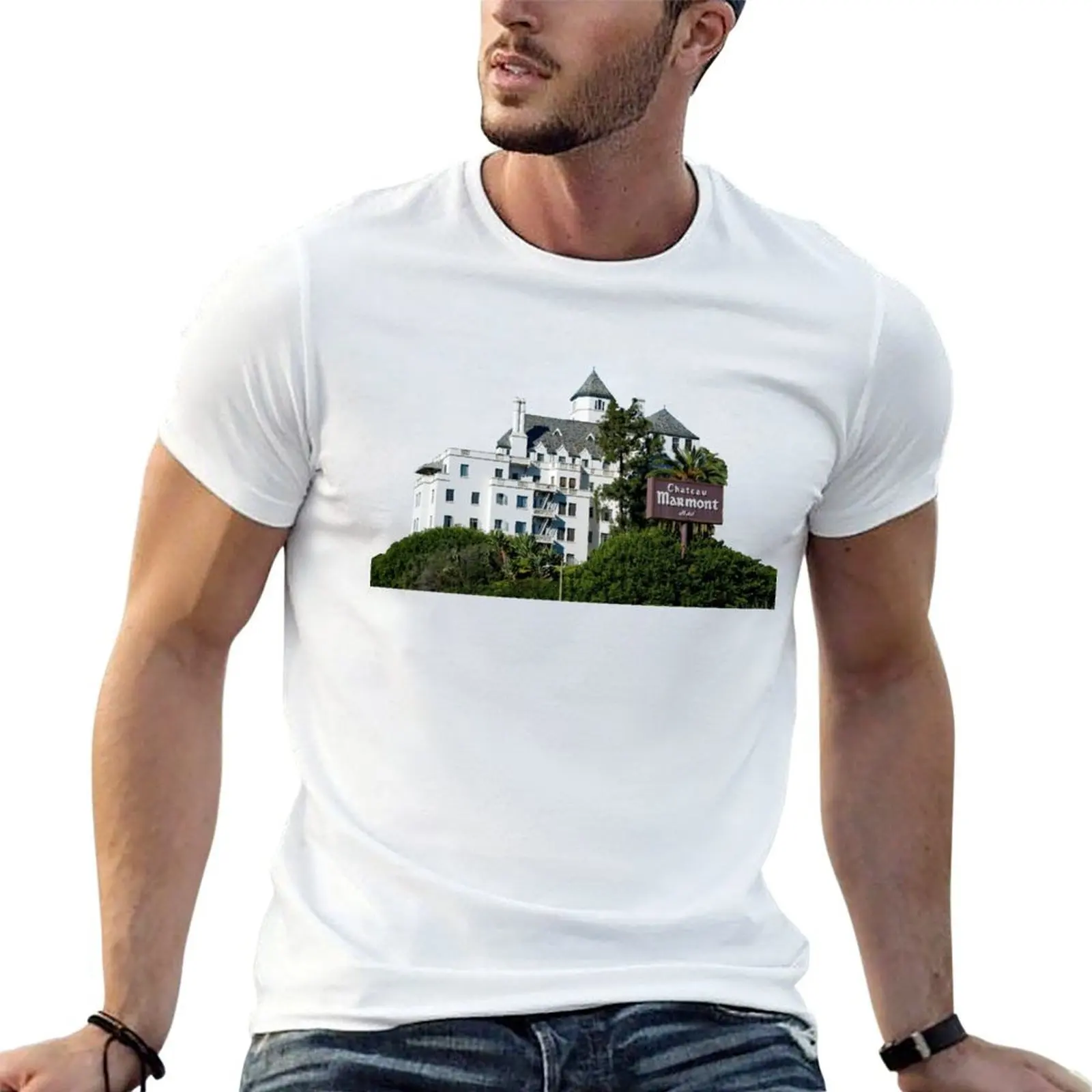 

chateau marmont 3 T-Shirt black cotton t-shirt plain for man package t shirts for man cotton funny t shirts cotton 100% T-shirt