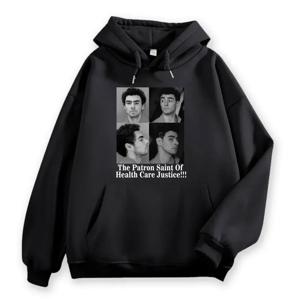 The Patron Saint of Health Care Justice Men Hoodies United Healthcare United Healthcare Luigi Warm Autumn Sweatshirt Hoody