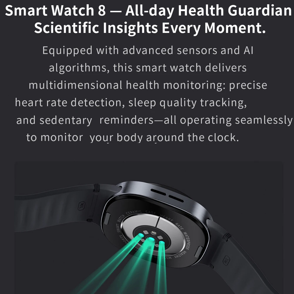 أزياء الطقس الرياضية بلوتوث دعوة معدل ضربات القلب الصحة النوم Smartwatch SOS خريطة الملاحة شحن لاسلكي ساعة ذكية 8 #4