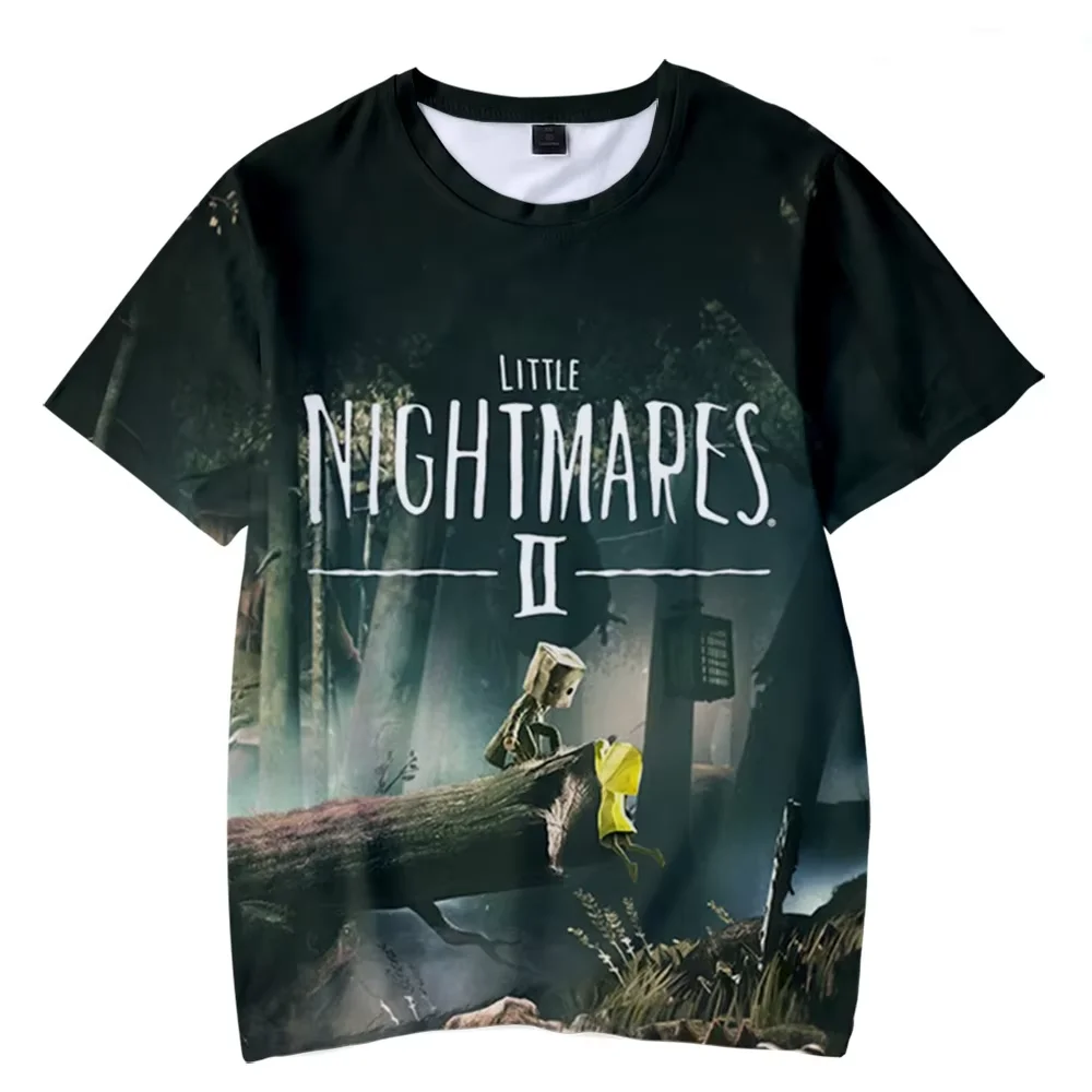 Little Nightmares 2 T-Shirts Anime Horror Game 3D Print Streetwear Men Women Fashion T Shirt Harajuku Male Boy Tees Tops Clothes