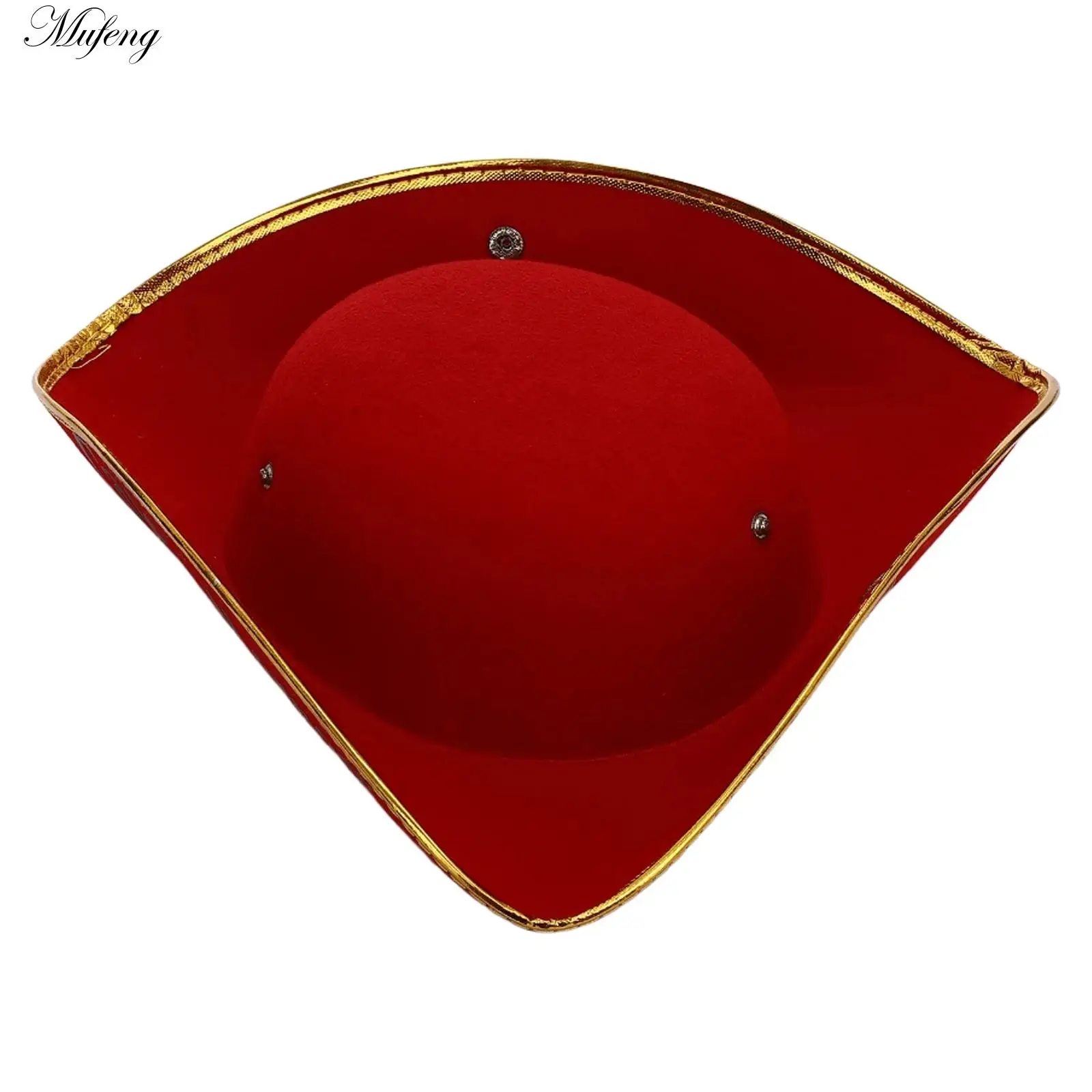 Adult Kid Colonial Tricorn Hat Halloween Carnivals Photography Decors Pirate Hat Adult Festives Carnivals Party Hat Captain Hat