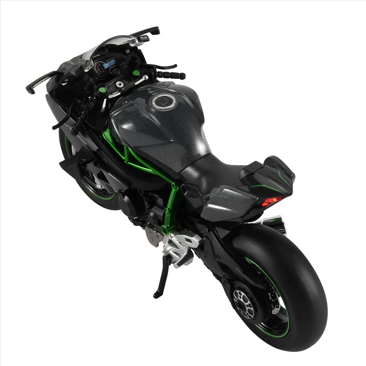 Compatible 1:12 H2 R Motorcycle Diecast Alloy Model Toy Black Ninja H2R Motorbike Detachable Collection Black