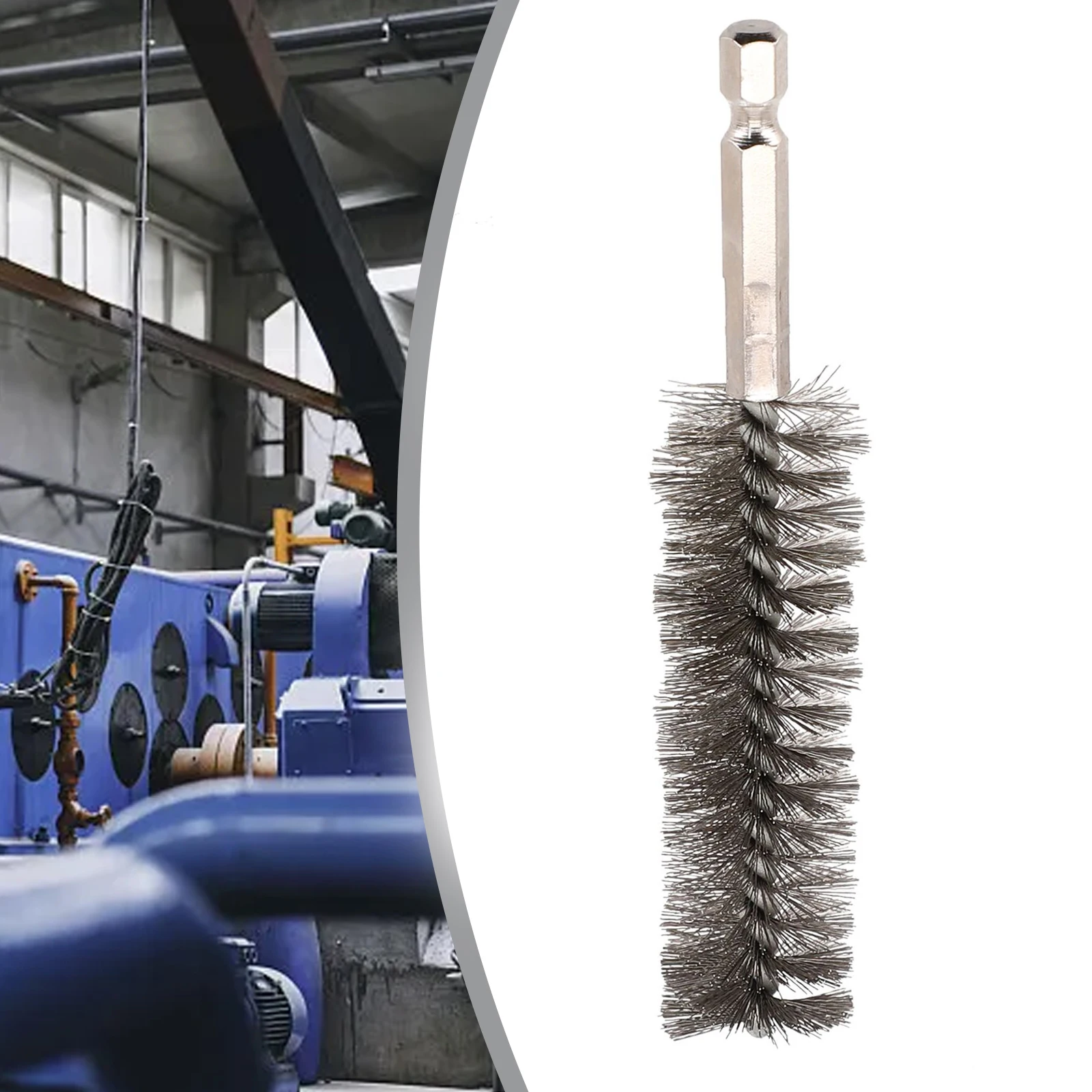 1pcs 9/20/22/25mm Stainless Steel Wire Tube Machinery Cleaning Brush Polishing For Removing Paint/rust Hand Tools