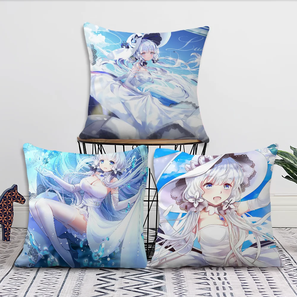 

Game Azur Lane Illustrious Decoration Room Home Sofa living Office Car Nordic Simplicity Pillow Cover