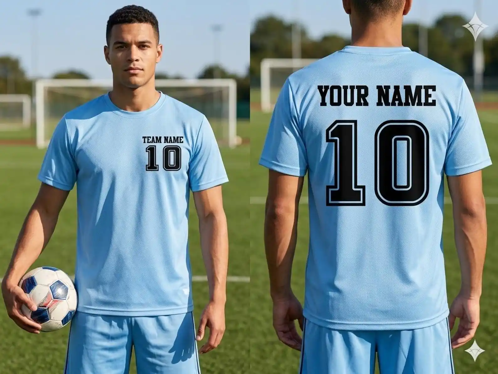 

Custom Soccer Sport Shirt Men's Athletic Personalized Jersey Tee Player Number Top Name Print Apparel Football Game Day Outfit