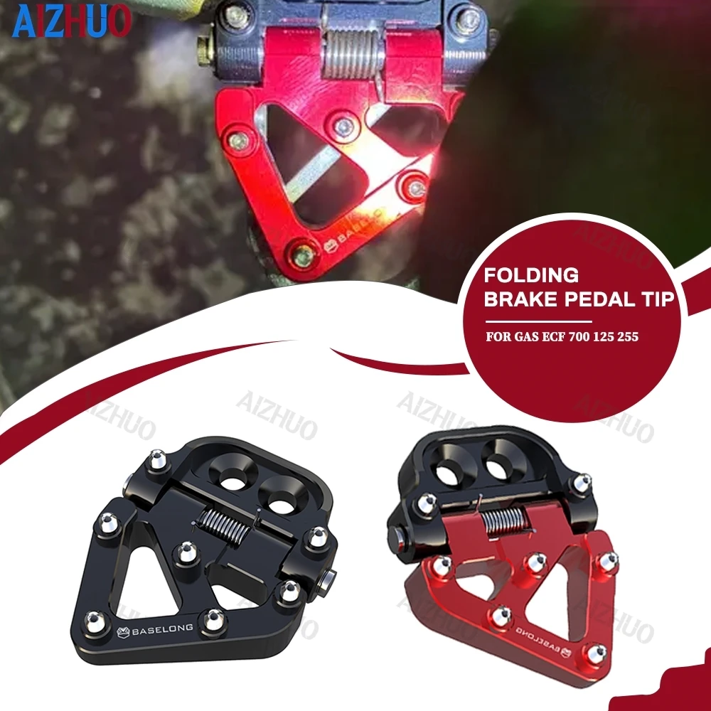 

For GAS GAS ECF 700 125 255 300 400 450 GAS EC 125 300 400 450 Motorcycle Accessories Folding Rear Brake Pedal Step Tip Plate