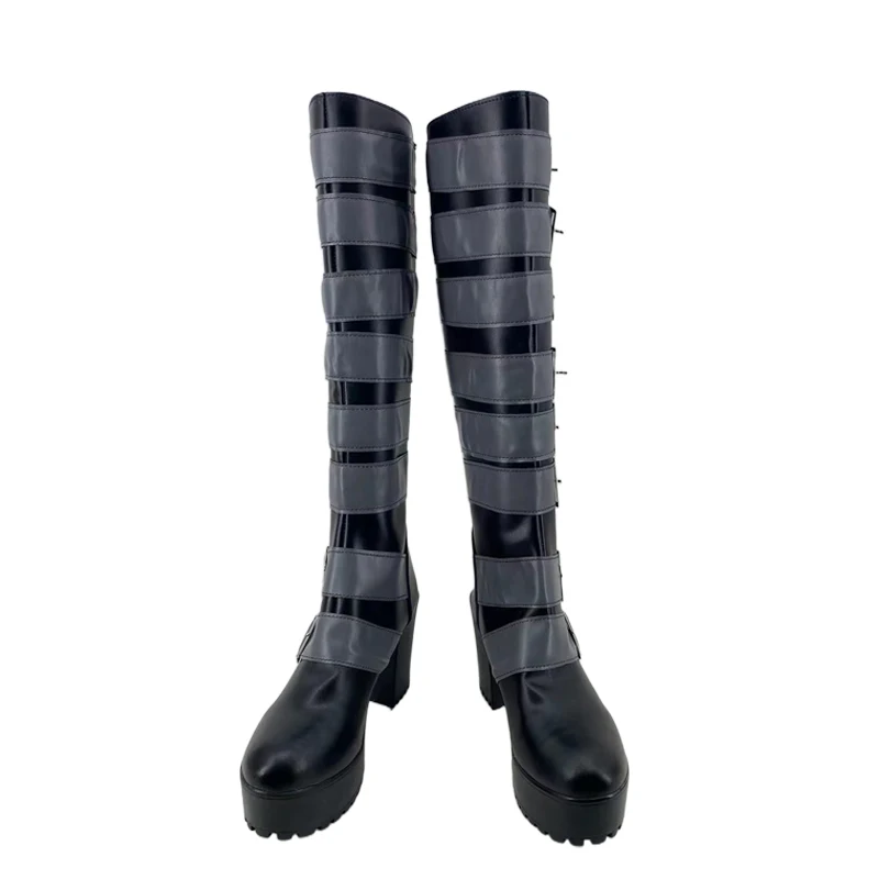 Black Butler Kuroshitsuji Undertaker High Boots Anime Cosplay Halloween Carnival Party Accessories Shoes Custom Made