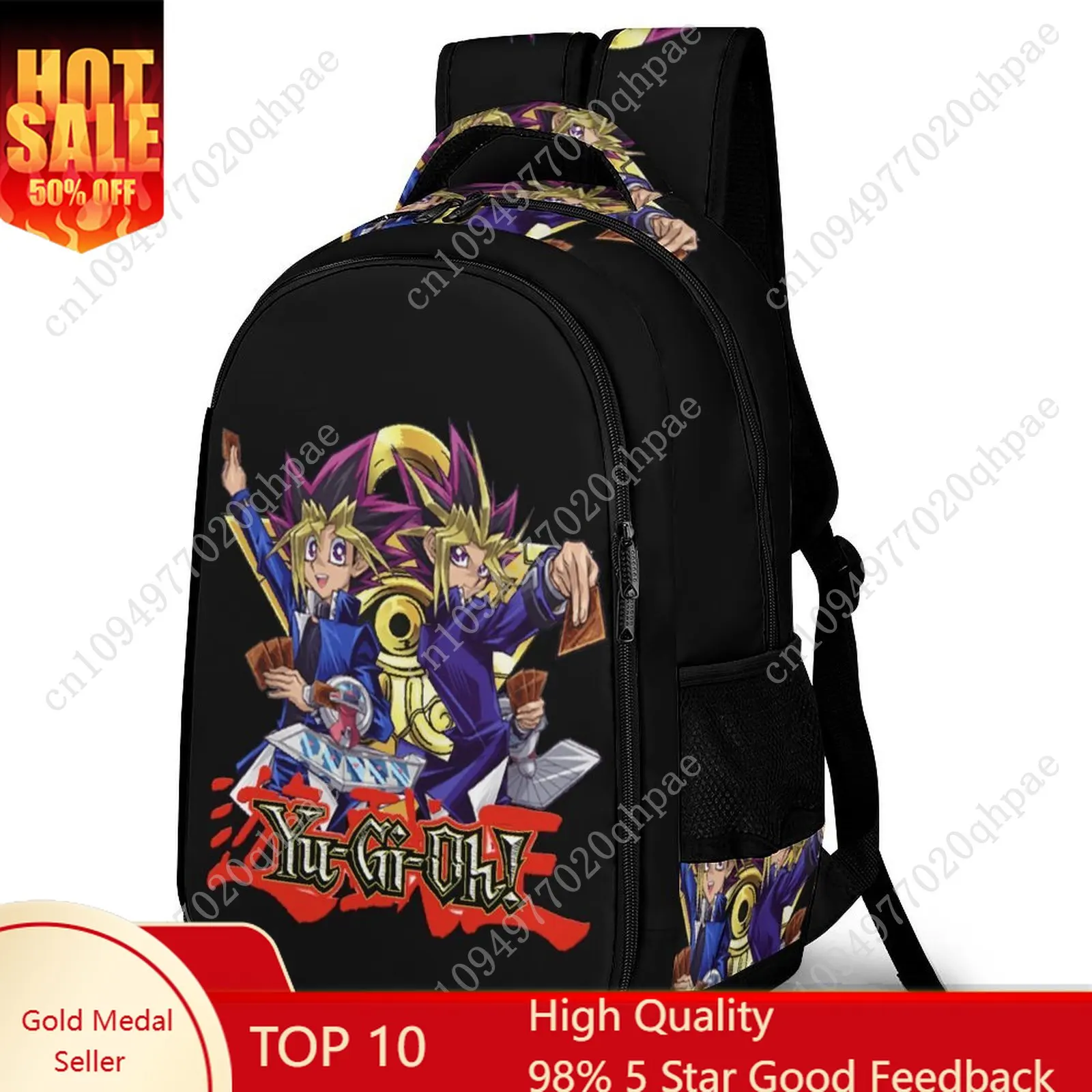 

Yu-Gi-Oh! Kids School Backpack for Boys Girls High Quality Travel Business Capacity Pocket Customizable Personalized Gift