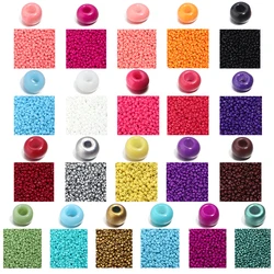 2/3/4mm 1000pcs Solid Color Glass Rice Beads Round Seed Beads for Jewelry Making DIY Bracelet Earring Beaded Accessories