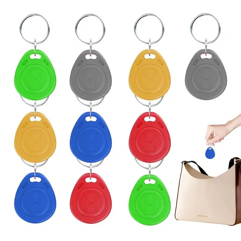 Door Access Key Fob 125KHz Fob Tag For RFID 10pcs Waterproof Sensitive Sensing Drop Resistant Read Only IC Card Fob For Security