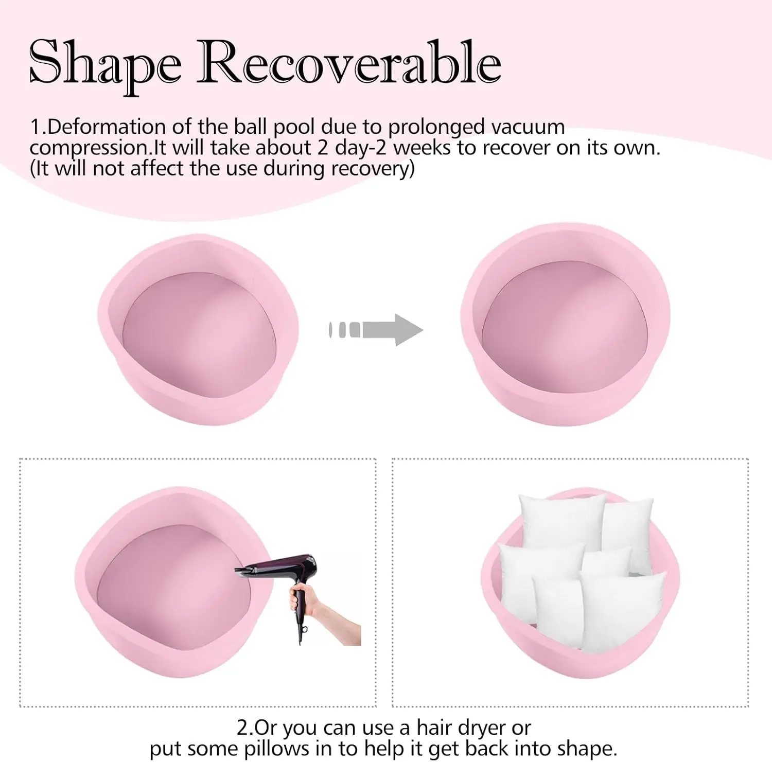 Fossa per palline per bambini, piscina con palline in schiuma da 35,4"*11,8" Box per bambini rotondo morbido per interni, regalo ideale per i più piccoli (senza palla)