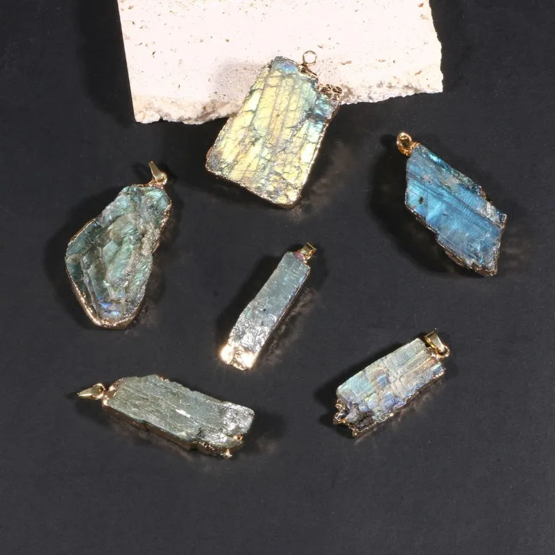 

Оптовая продажа: 5 шт. Золотистые кулоны из необработанного лабрадорита неправильной формы для ожерелий, уникальные яркие подвески из драгоценных камней, материалы для изготовления ювелирных изделий