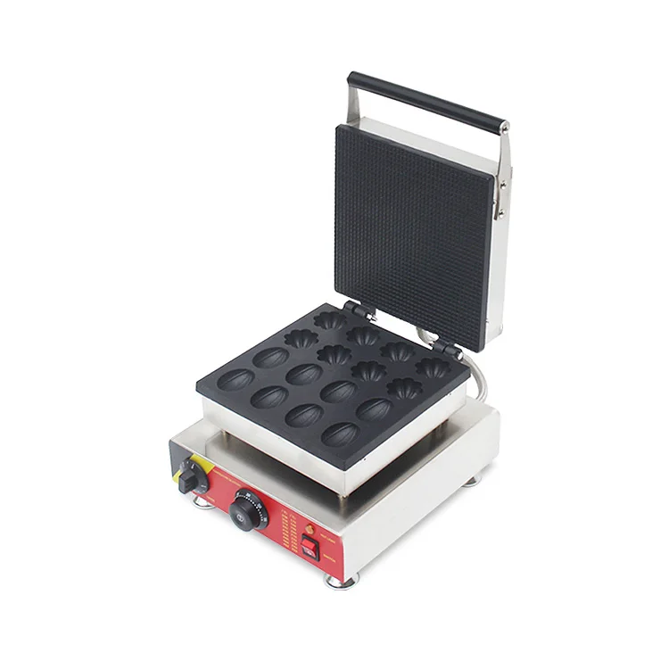 High-quality snack food breakfast waffle iron and nut-shaped electric waffle cone maker