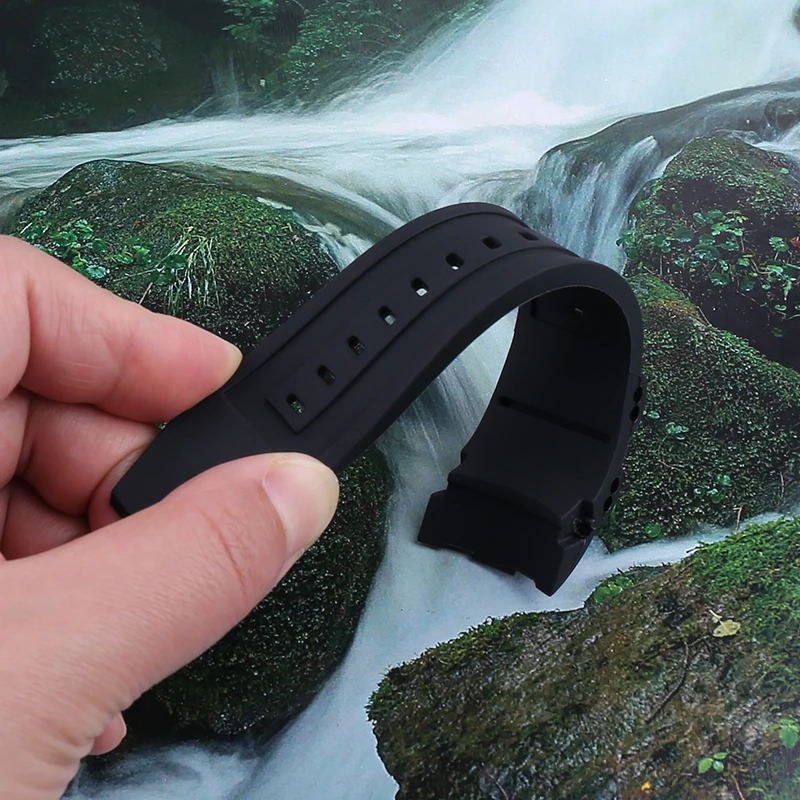 26mm Black Silicone Rubber Watch Band Strap for Invicta Men‘s Reserve Pro Diver Sport Waterproof Replacement Wristband Free Tool - view 4