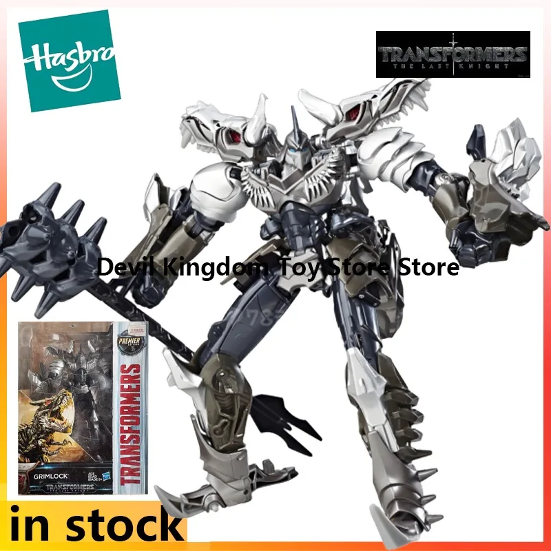 Hasbro Model of Movable American Figurines, Including The Voyager Level Transformers 5 and The Last Knight Steel Lock Character
