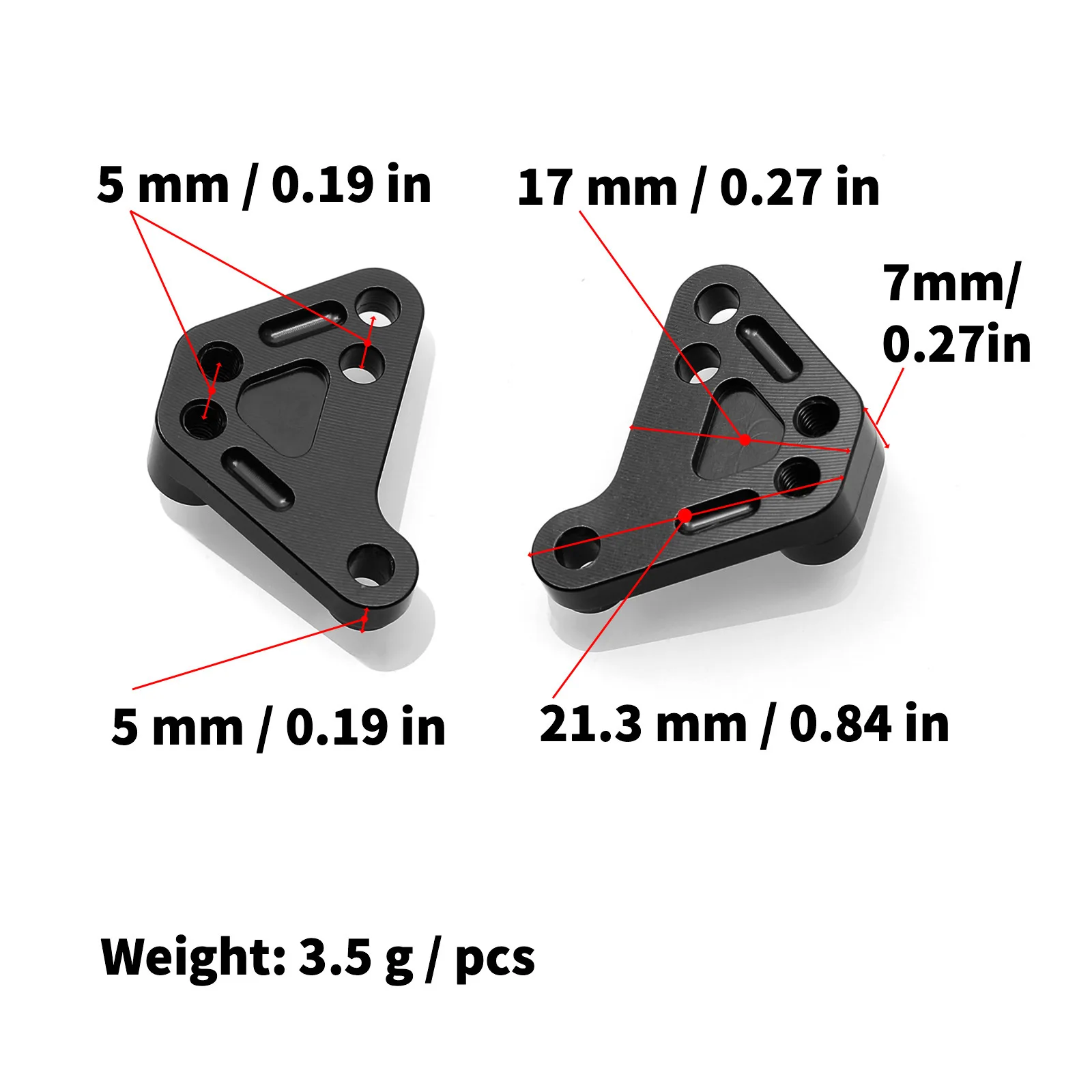 Metal Heighten Front and Rear Shock Absorber Lower Mount Bracket  for 1/10 Traxxas MAXX V2 89086-4 WideMaxx Upgrade Parts