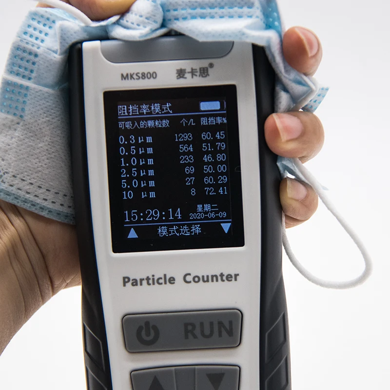 PM0.3/0.5/1/2.5/5/10 Dust Particle Counter 6 Channels Laser Airborne Dust particle Analyzer data logging air partucle analyzer