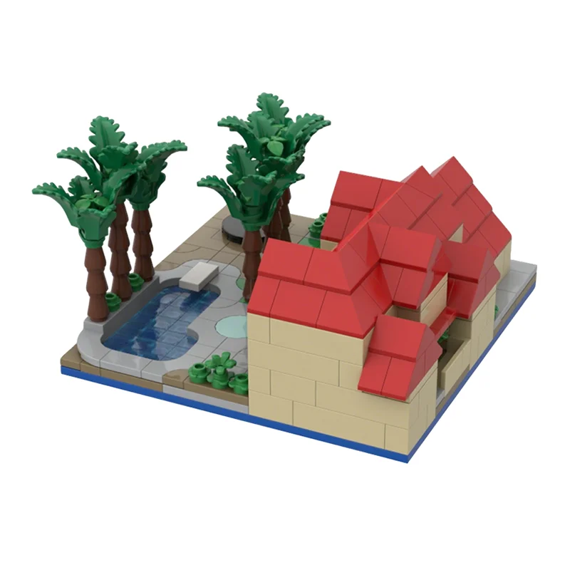 326 Piezas MOC, Modelo de Arquitectura de Casa de Campo, Bloques de Construcción, Juguetes de Ensamblaje, Regalos de Navidad, Educación DIY, Idea Creativa