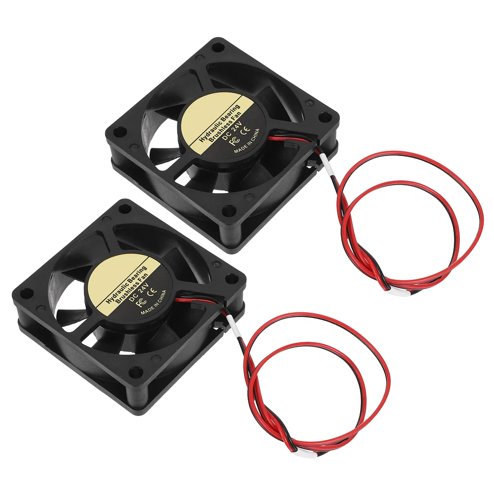 

2Pcs 3D Printer Cooling Fan 60x60x20mm Quiet Brushless Dc 24V Bottom Case Fan High Airflow for Printer Mainboard Electronics
