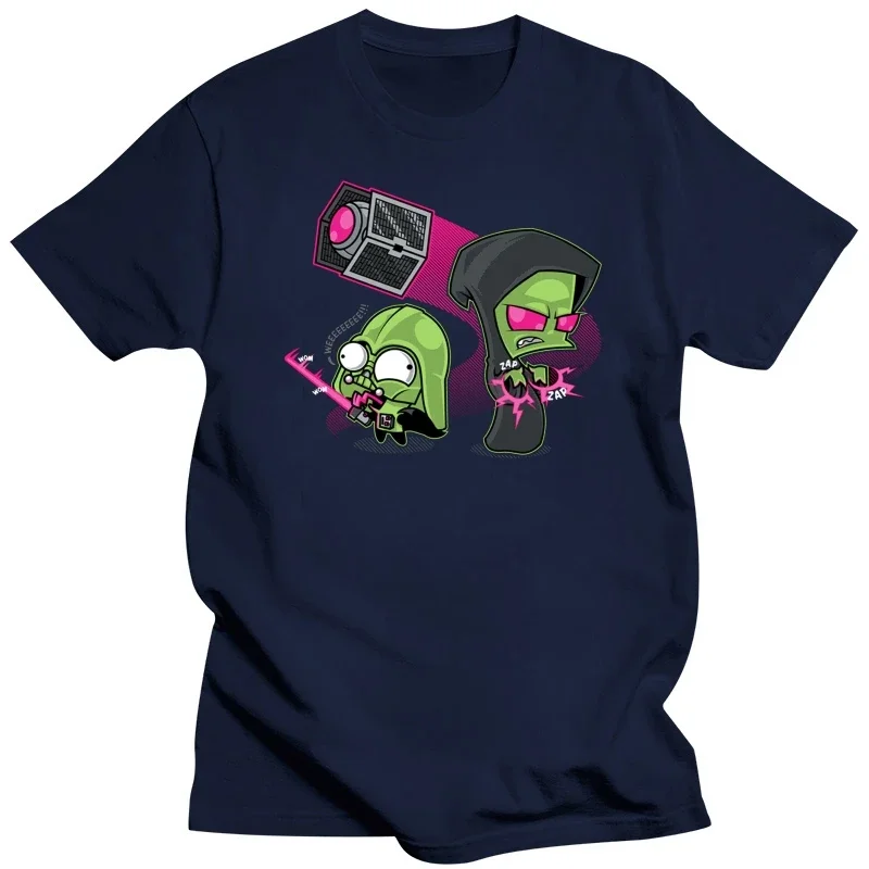 Short Sleeve Casual Printed Tee Size S-5Xl Invader Zim SIFI Mashup Tshirt  streetwear  harajuku  men clothing  oversized t shirt