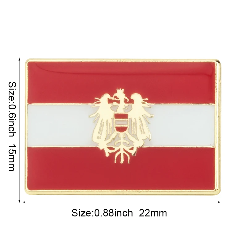 Österreich Flagge Metall Anstecknadel Flaggen-Pin Abzeichen