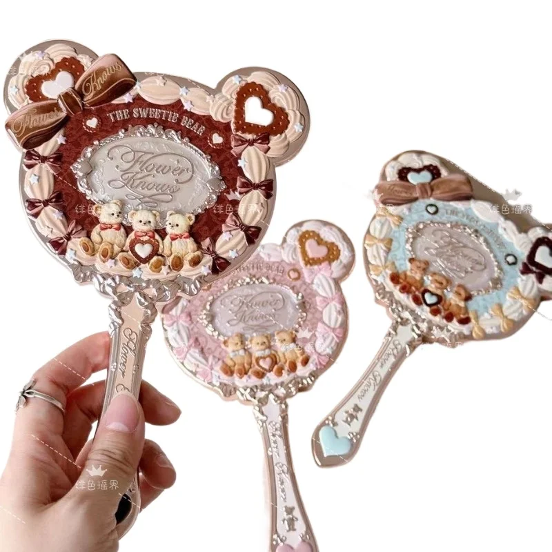 Applicable To Sweetheart Bear Peripheral Hand-held Mirror Honey Powder Pendant, Pointillist Brush, Hairpin, Mirror Brush