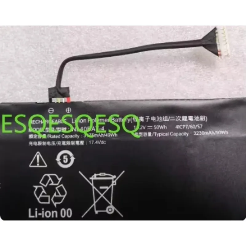 

WYORESY NL40BAT-4 для Clevo NKNL40LU1 аккумулятор для машинного станка-A NL40PU2 NL40GU NL50G1 NL50GU/55AU/50RU Hansung TFX5450UC/5550UC