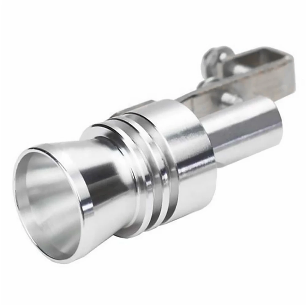 Universal Car Fake Turbo Sound Exhaust Whistle off Blow Valve Simulator Whistler EOV Car Silver Aluminum Blow Off Valve Noise