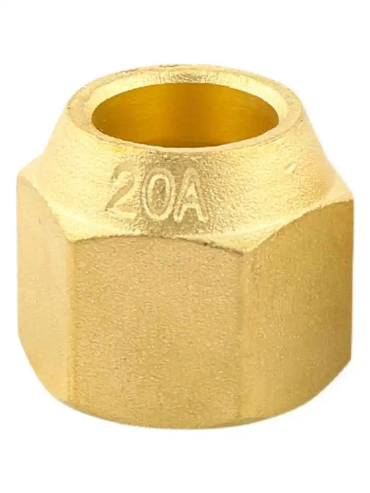 

Air Conditioner Copper Nut, Forged Brass Nut Joint, 6.35, 9.52, 12.7, 15.88, 19.05 Inches