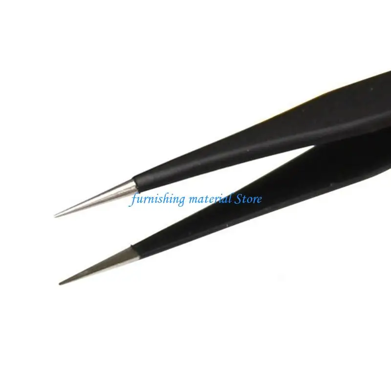 

Y5GD Tweezers Pliers Anti-Static Tip Clamp Jewelry Making Maintenance Bending Tools