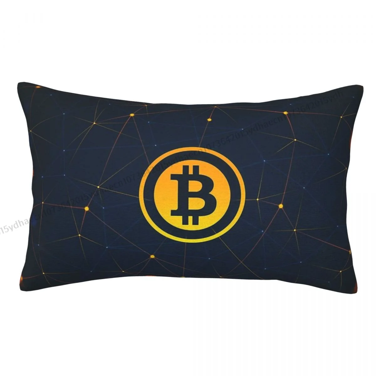 Cool Printed Pillow Case Bitcoin Virtual Currency Backpack Cojines Covers Kawaii Sofa Decor Pillowcase