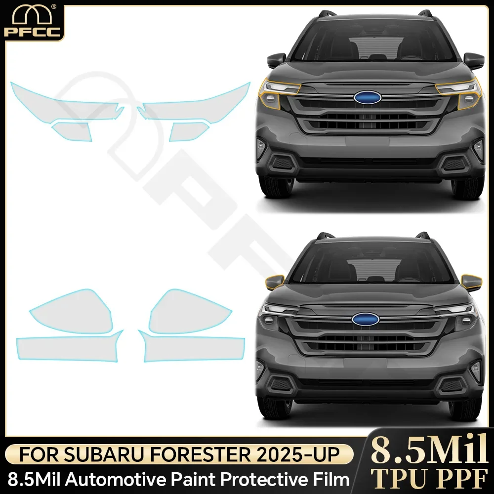

For Subaru Forester 2025-UP Accessories Pre-cut Car Headlight Paint Protection Film Rearview PPF Clear Decal Sticker Car Film