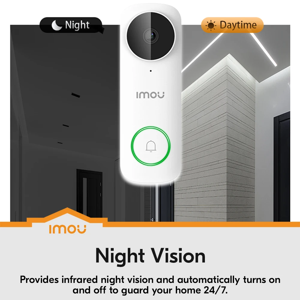IMOU DB61i 5MP Outdoor WiFi Doorbell Smart Home Two-way Talk  Active Deterrence Night Vision Human Detection Security Camera