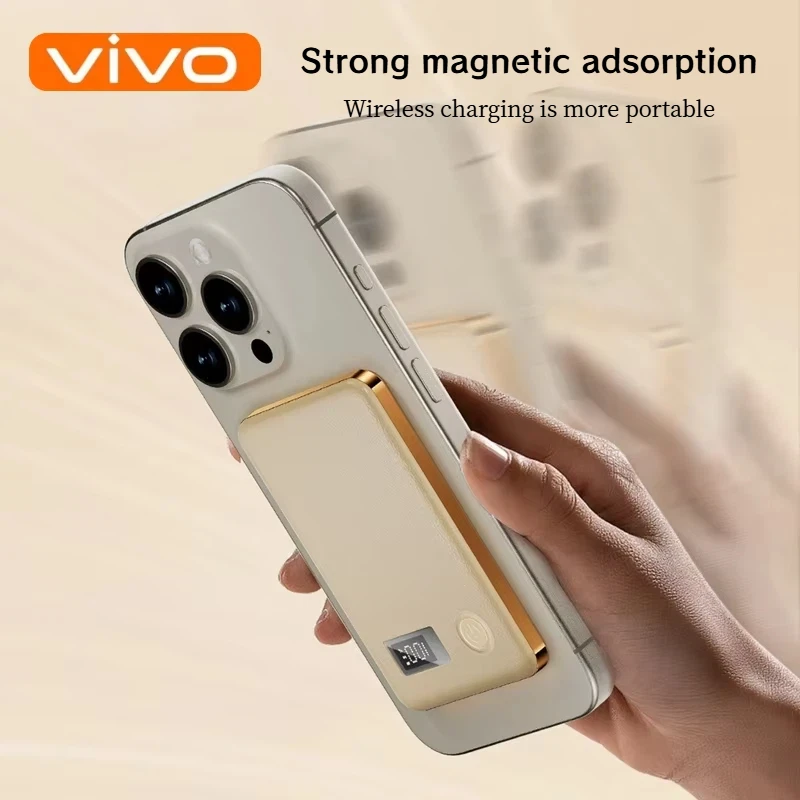 VIVO 50000mAh CCC شهادة رقيقة قوة البنك الترا ل MagSafe المغناطيسي اللاسلكي شحن سريع شاشة عرض البطارية المحمولة #3