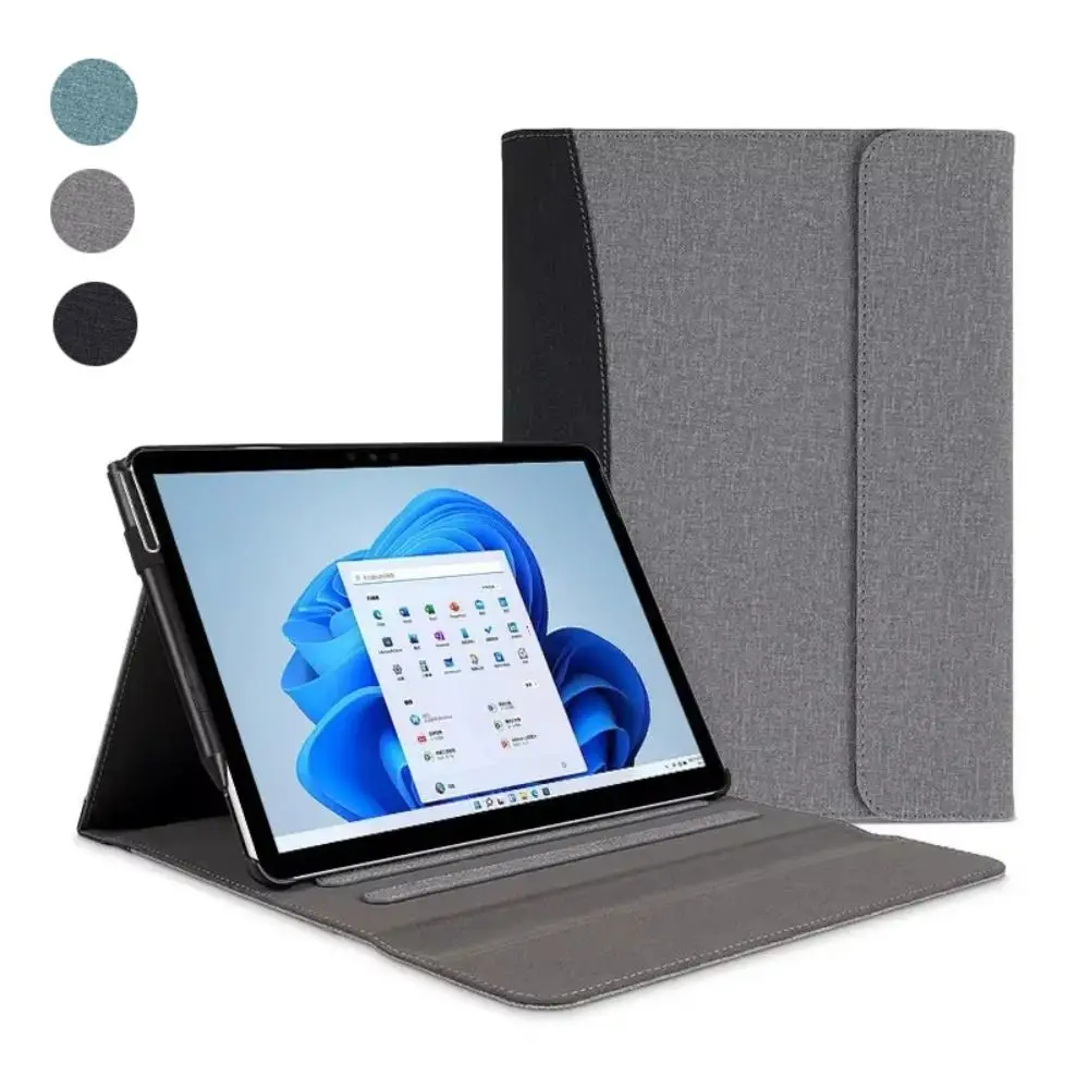 

Чехол для электронного чтения из искусственной кожи с автоматическим режимом сна/пробуждения и электронным чернилами для Microsoft Surface Pro 8 9 Pro 4 5 6 7 Plus/Surface Go123