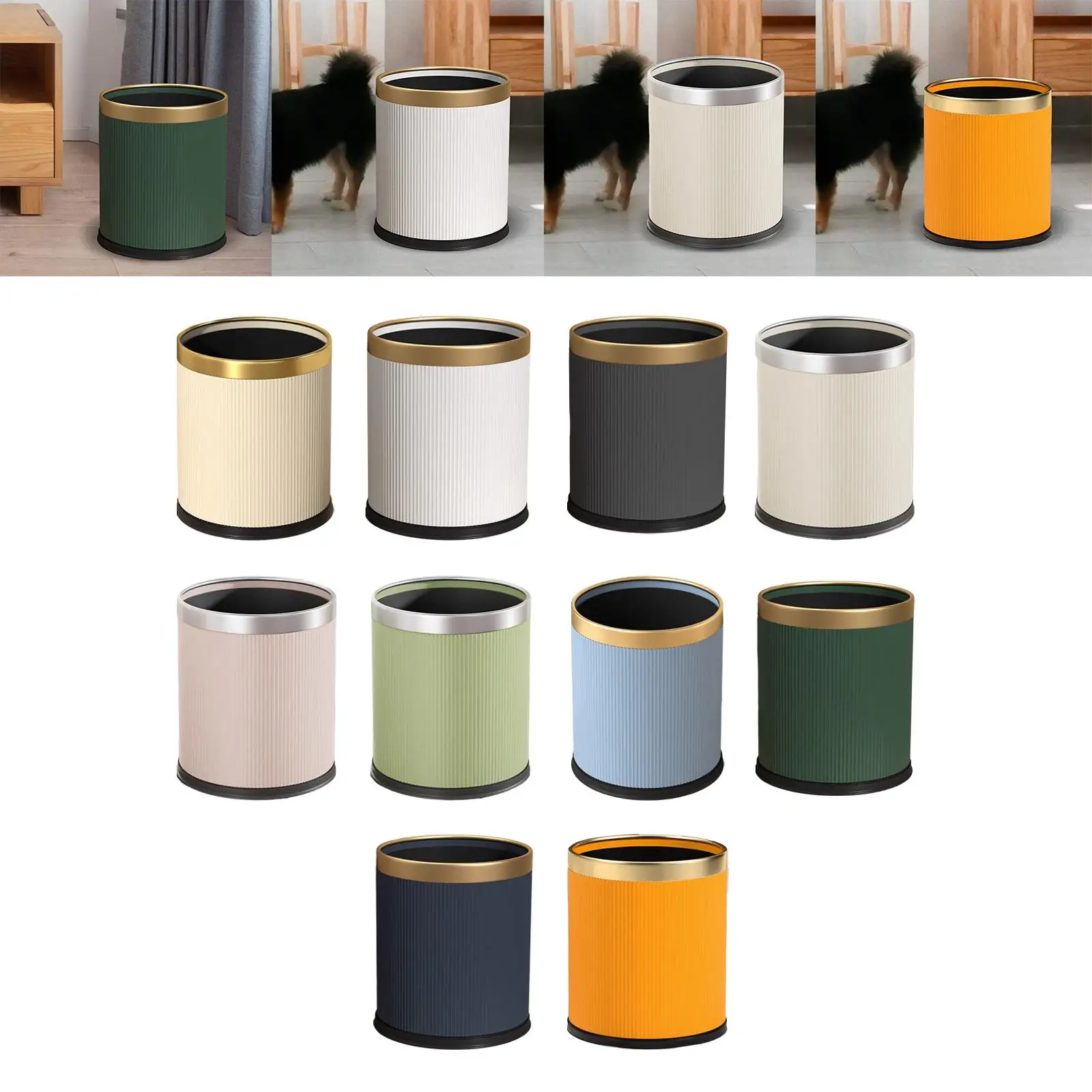 فتح العلوي سلة المهملات المطبخ سلة المهملات مزبلة ريفي حاوية النفايات سلة المهملات للمنزل غرفة الطعام النوم مزرعة #4