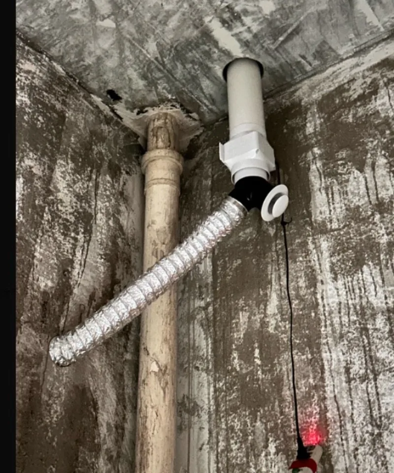Bathroom Ceiling Exhaust Pipe Fan, Hotel Double Exhaust Machine Toilet Fan, Ventilador De Escape for Home Hotel Use - view 4