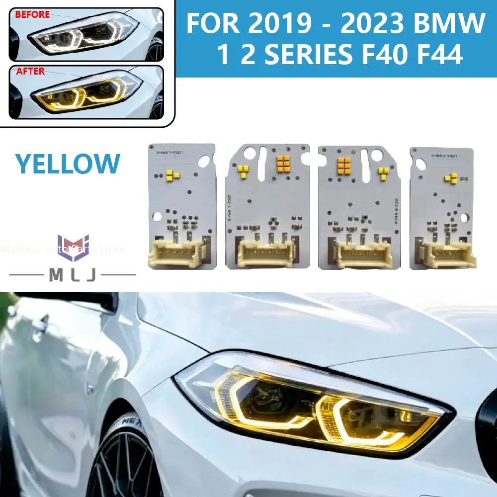 

For BMW 1 Series F40 2 Series F44 2019-2023 LED Headlight Yellow Angel Eyes chips DRL Boards Car Headlight DRL Light chips