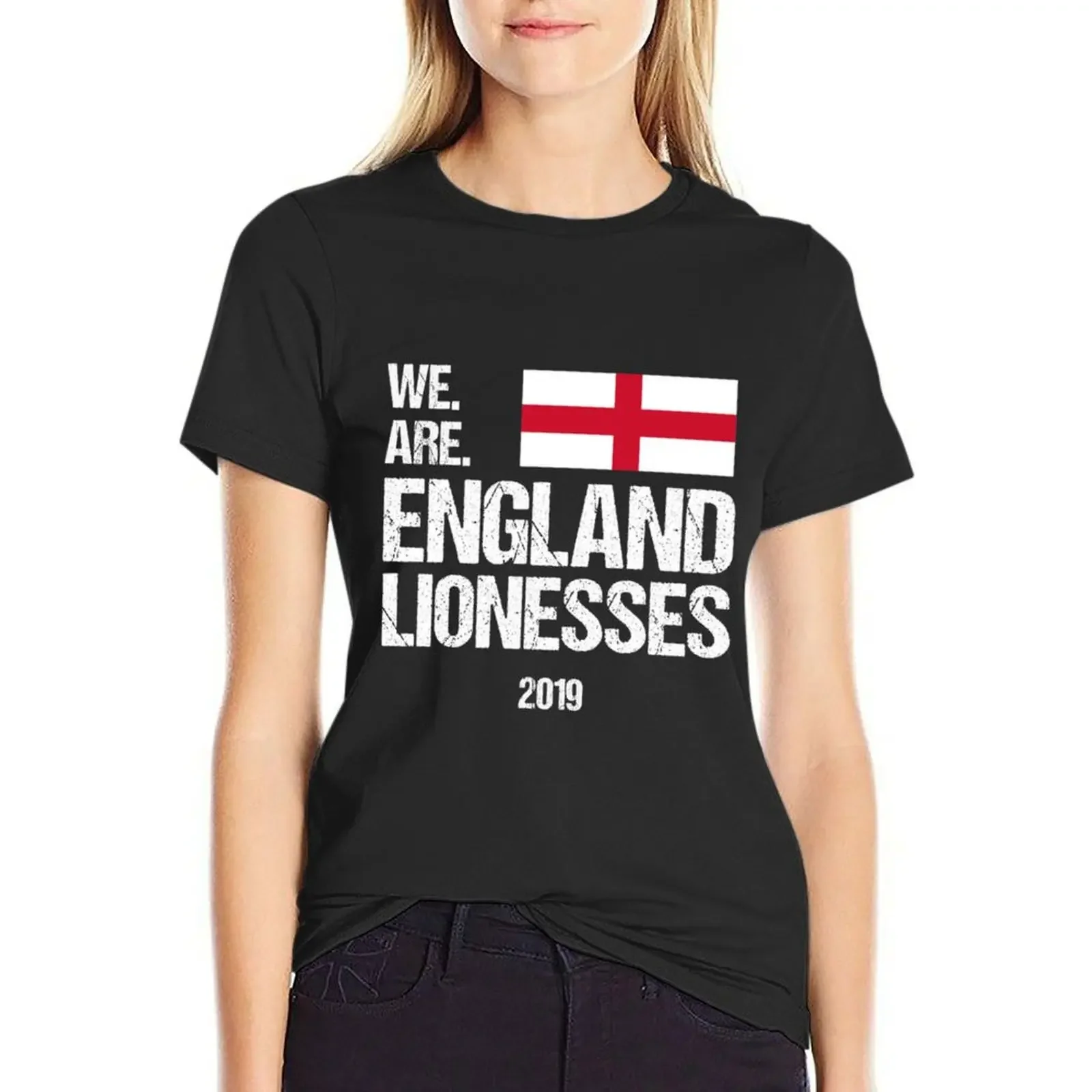 We Are England Lionesses, Womens Football 2019 Relaxed Fit T-Shirt Female clothing kawaii clothes oversized clothes for woman